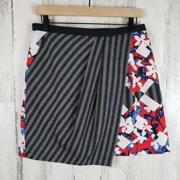 Peter Pilotto Faux Wrap Skirt Sz 10 - Picture 1 of 7